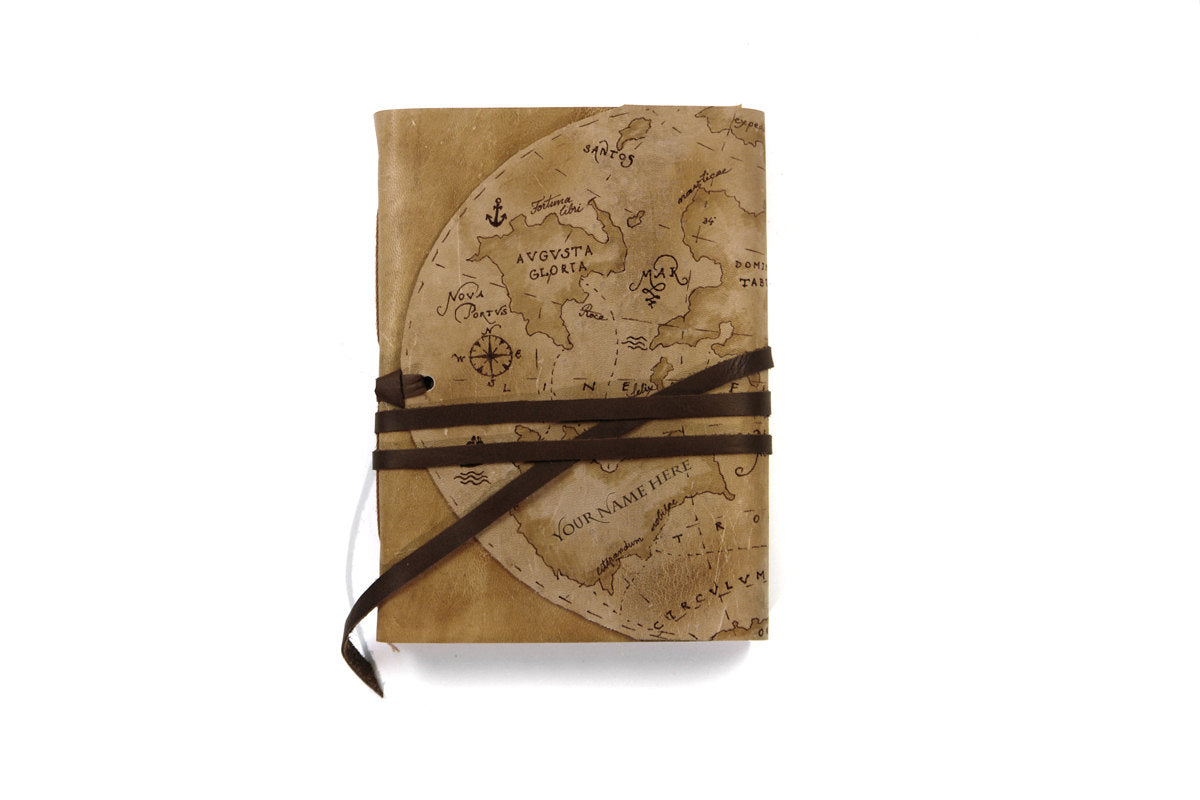 Map Leather Journal