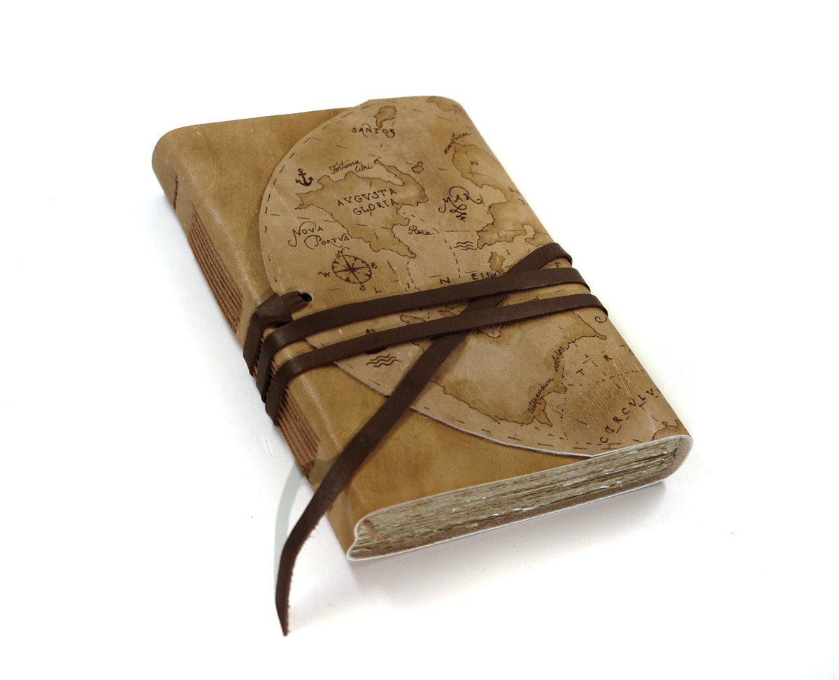 Map Leather Journal