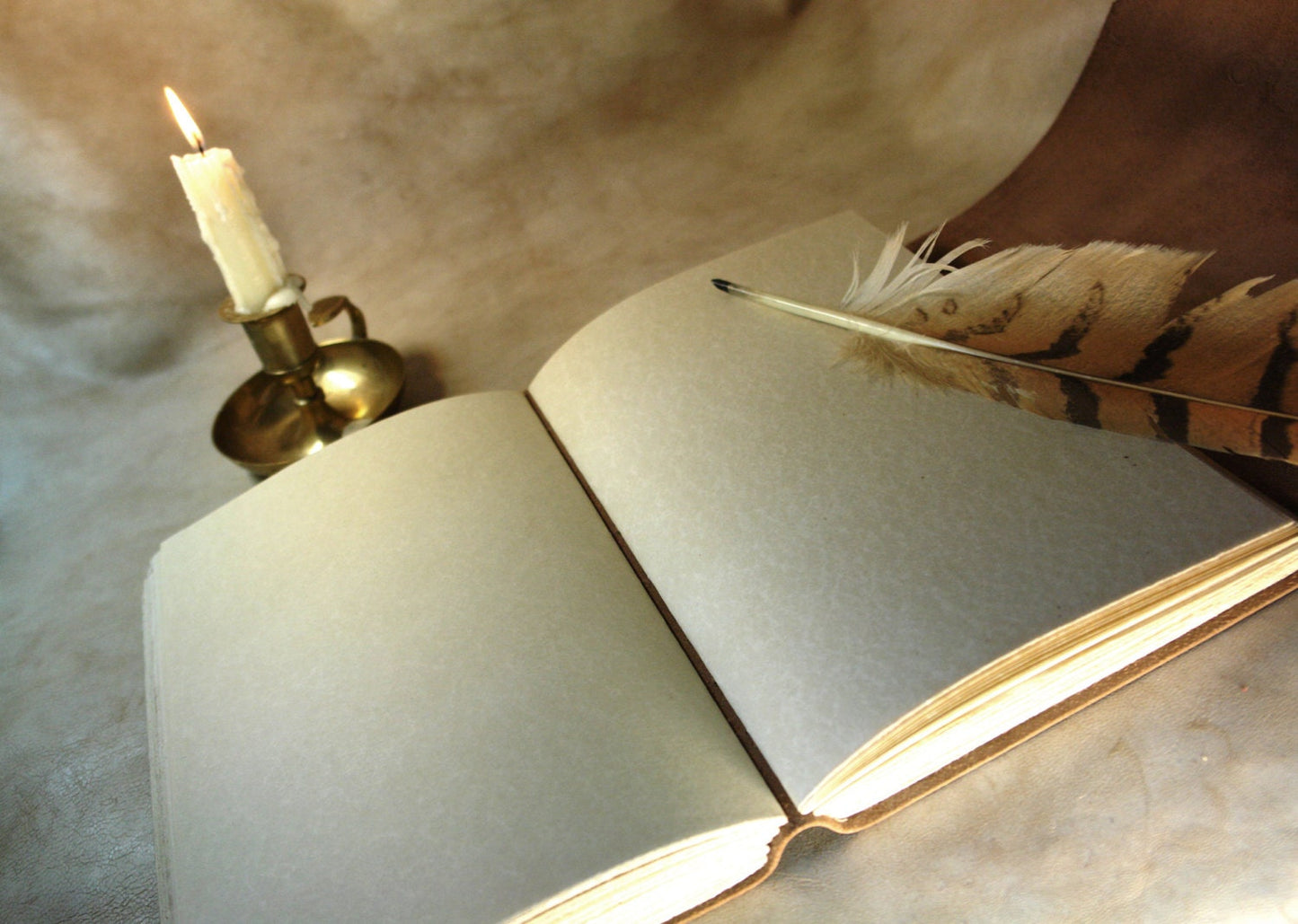 Custom Huge Leather Journal, Brown Leather Cover, Journal, Travel Notebook, Diary