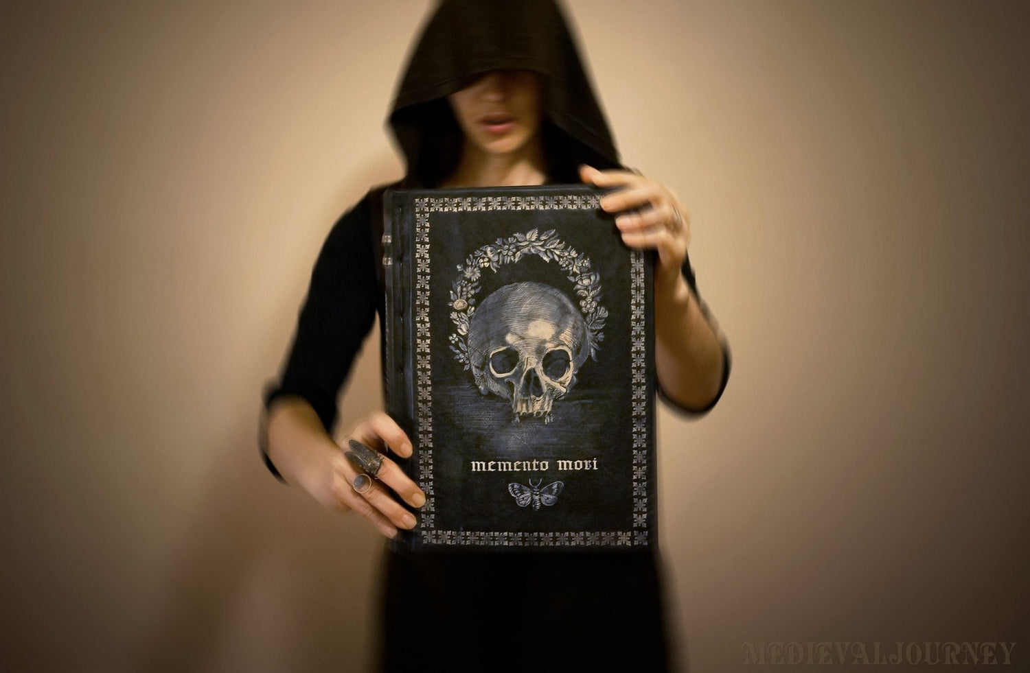 large leather handmade book 