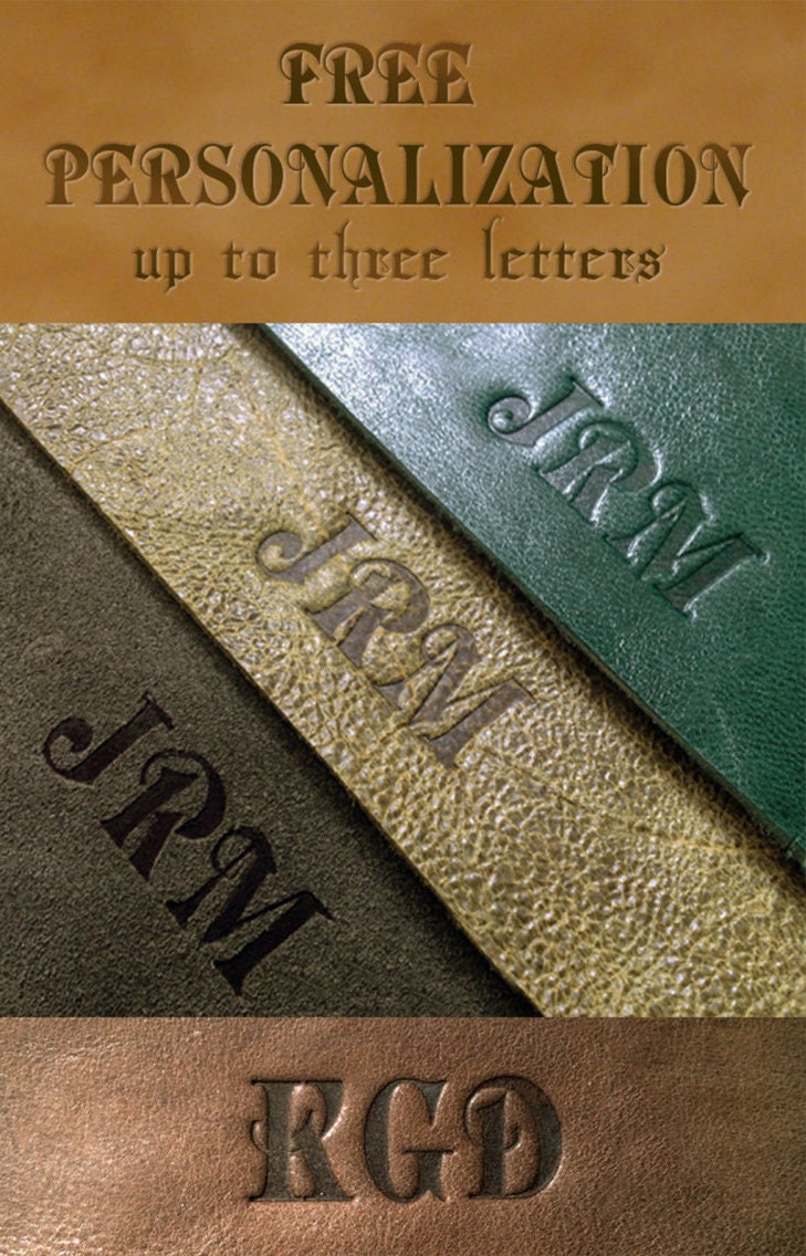 Vintage Key Gray Leather Journal: Personalized Monogram Diary with Key, Unlined Pages