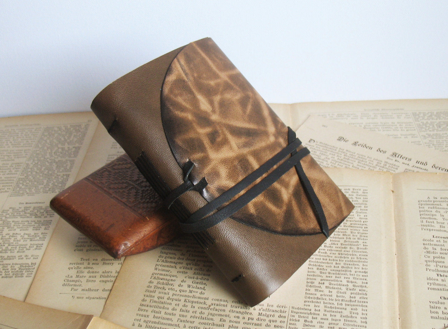 personalized brown travel leather journal, leather diary, leather notebook, pocket diary, blank book, vintage style notebook