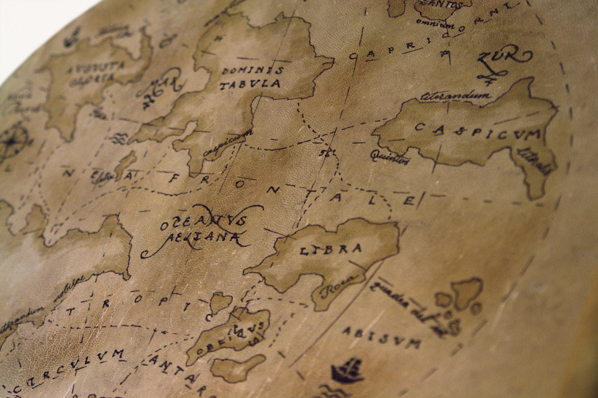 Map Leather Journal
