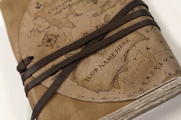 Map Leather Journal